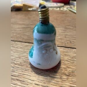 Vintage Santa Claus Light Bulb Ornament